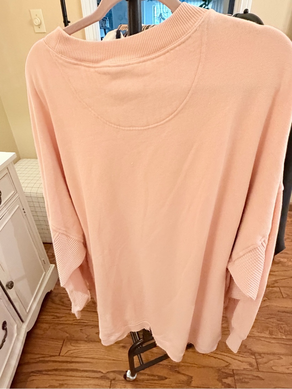 Aerie Women's Lightweight Crewneck Sweatshirt - Blush Pink XXL/2X - Picture 5 of 5